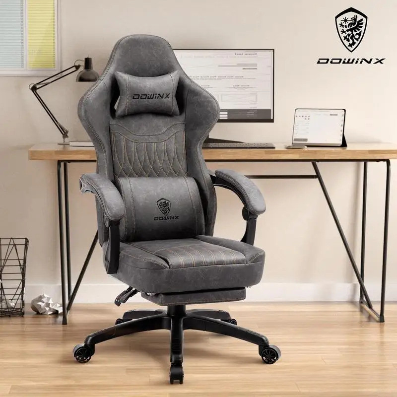 2025 Collection Dowaninx Gaming Chair With Pocket Spring Cushion สไตล์วินเทจ ระบายอากาศ Pu Leather G