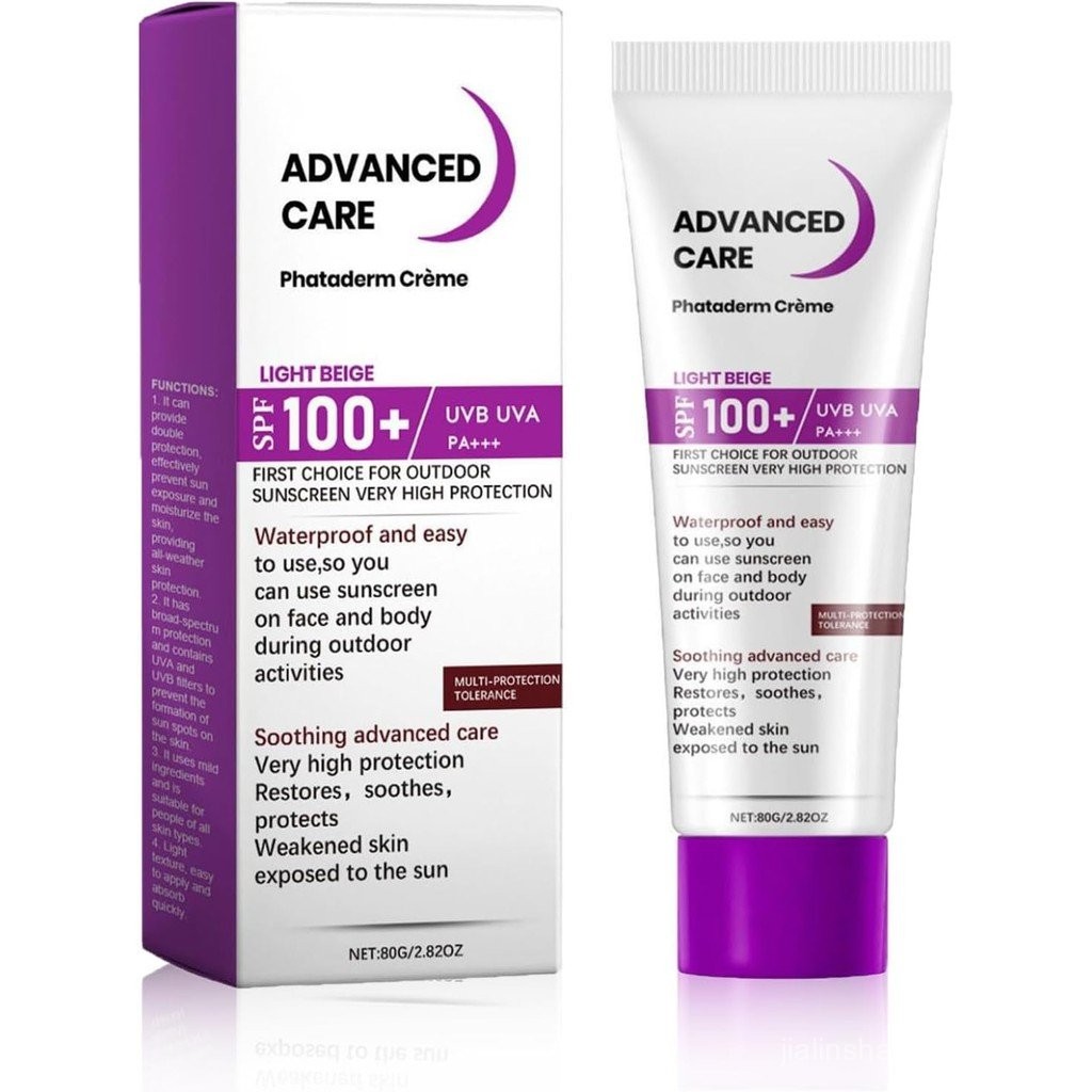 Sun Cream Spf 100 - Spf 100 ครีมกันแดด - UvbUva ป้องกันสูง Spf 100 Face Moisturizer - Factor 100 Sun