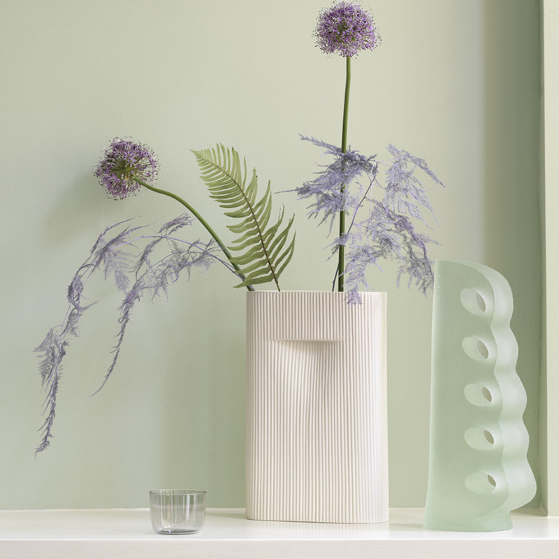 Cabana นําเข้า MUUTO RIDGE Series หรูหรา Simple Home Office ตกแต่งแจกันตกแต่ง