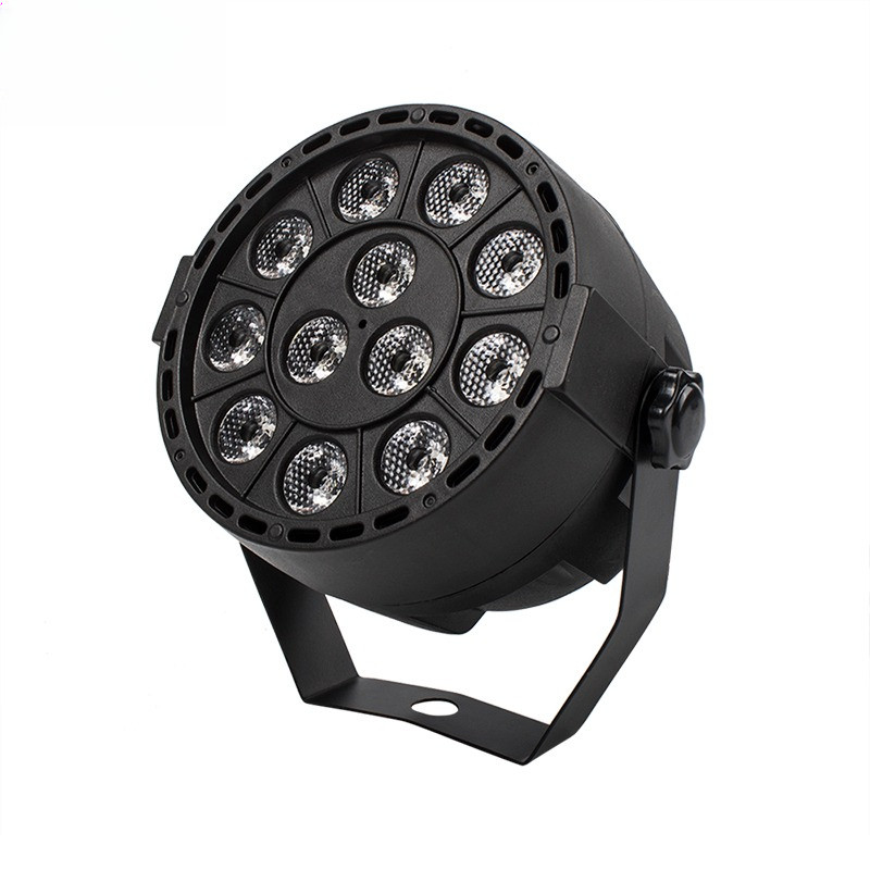 Mini Led Par 12x3W RGBW ล้างสําหรับ DJ Party Club Disco Family 8 ช่อง DMX 512 Master/ด้านข้าง