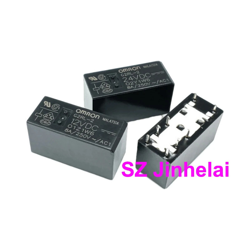 10pcs OMRON G2RL-2 G2RL-24 G6RN-1 24VDC 12VDC 5VDC แท้ 8Pin รีเลย์ G2RL-2-DC24V G6RN-1-DC12V DC5V
