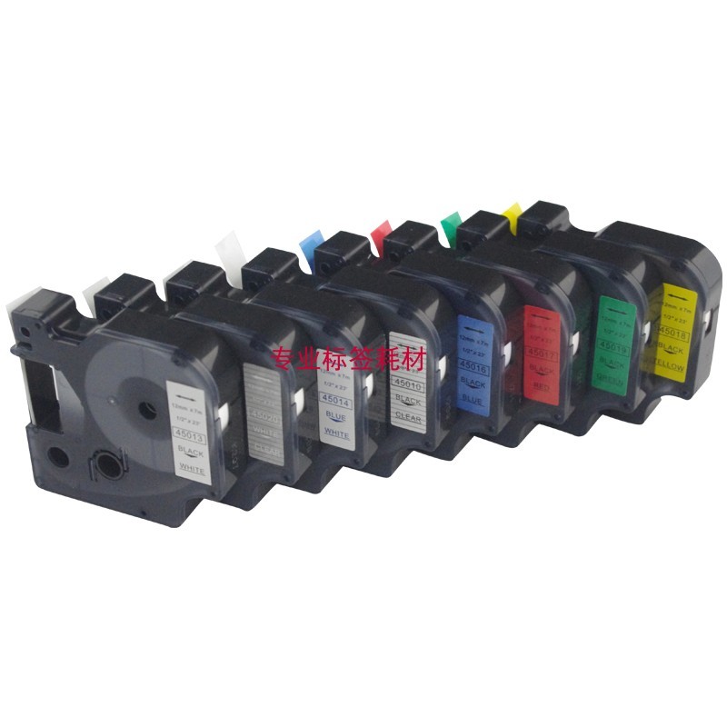 เหมาะสําหรับ DYMO DYMO D1 ป้ายริบบิ้น 12mm45018 45013 ป้ายพิมพ์กระดาษ 280 160 PNP