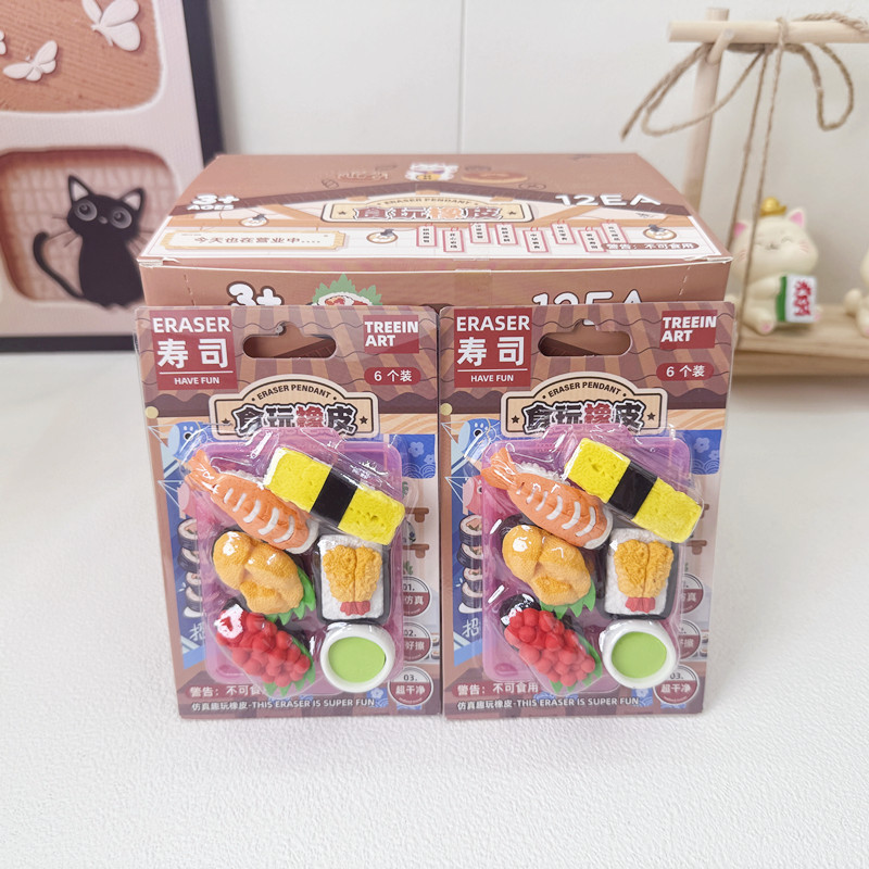 26 สินค้าใหม่สไตล์ใหม่จําลองอาหารของเล่นยางลบเด็กสร้างสรรค์ขนมปังขนมการ์ตูนรูปร่างยางลบนักเรียนประถมรางวัลของขวัญ