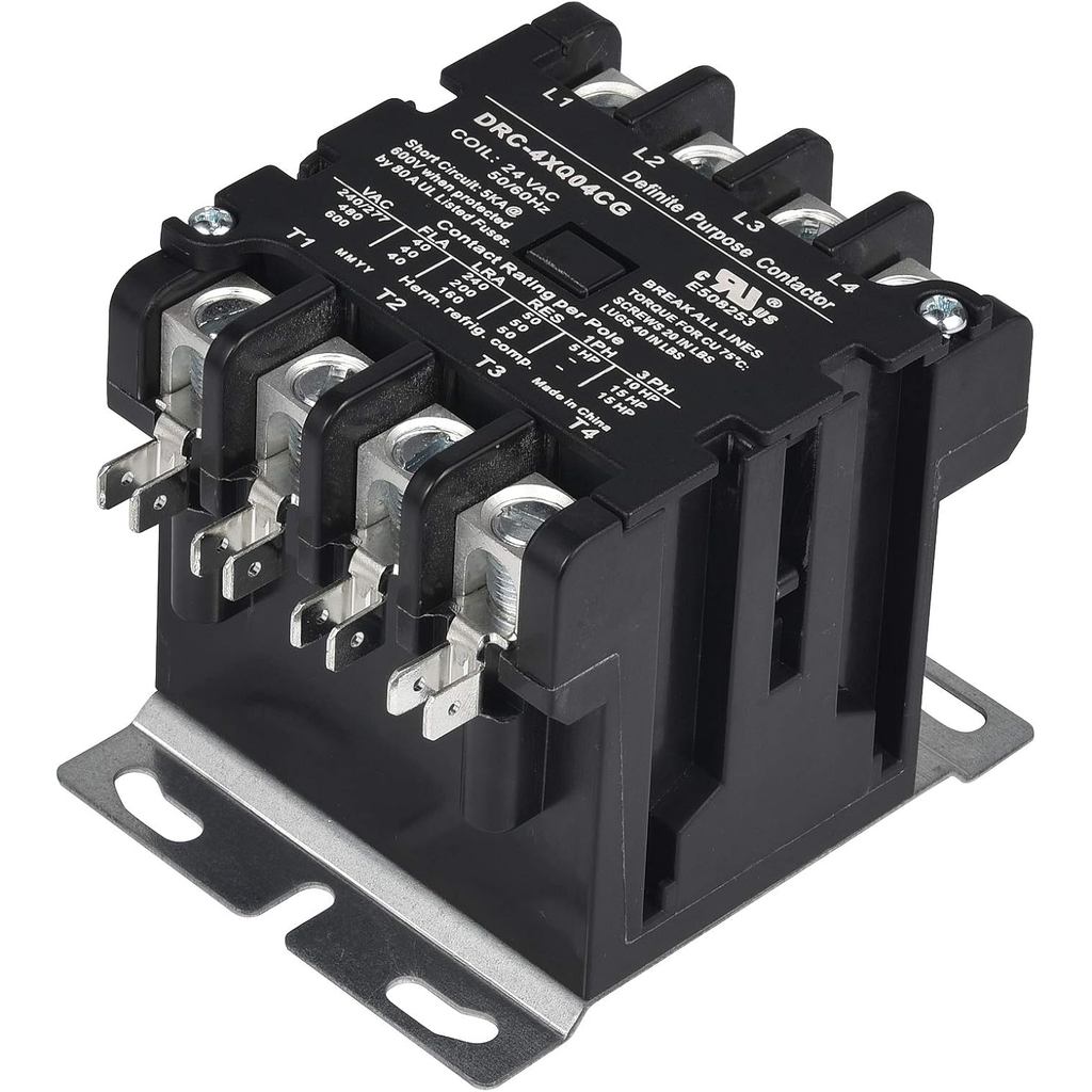 ประสิทธิภาพที่มีประสิทธิภาพ SUNLEE 4 Pole 40 Amp 50 RES 208/240V Coil Contactor เหมาะกับ Siemens 42C