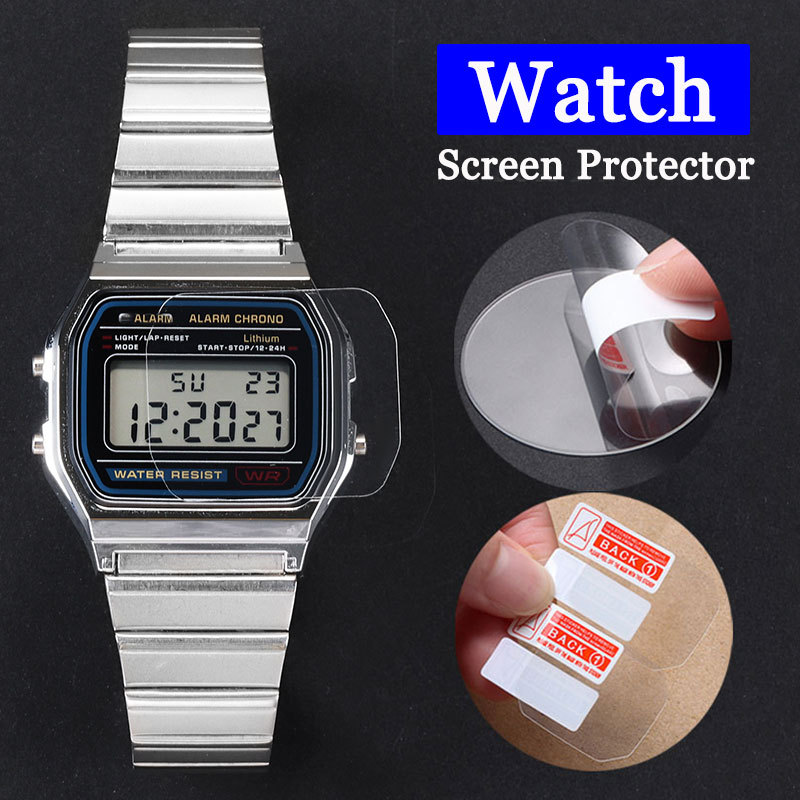 นาฬิกาป้องกันหน้าจอนาฬิกาฟิล์มสําหรับ Casio DW5600 5610 F91W AE1400 A158 B650WC B640 A700 F108 AE140