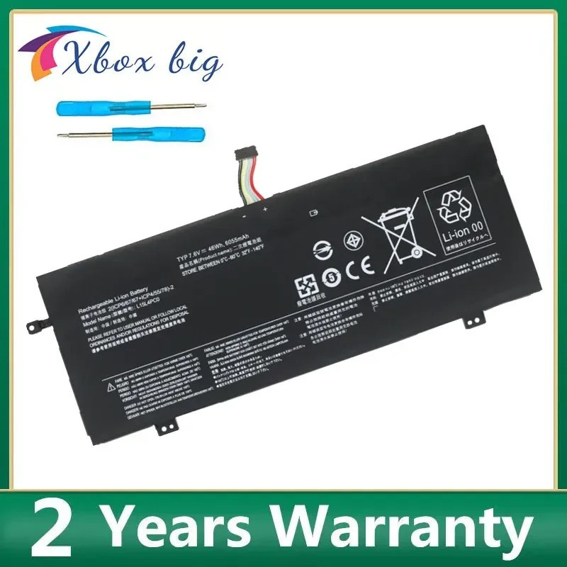 L15L4PC0 L15M4PC0 L15S4PC0 แบตเตอรี่แล็ปท็อปสําหรับ Lenovo IdeaPad 710S-13ISK 710S-IKB xiaoxin Air 1