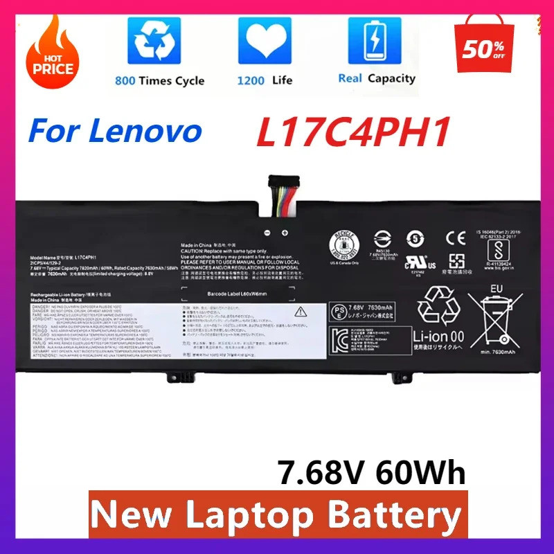 ใหม่ L17C4PH1 แบตเตอรี่แล็ปท็อปสําหรับ Lenovo Yoga 7 Pro C930 C930-13IKB โยคะ 7 Pro-13IKB Series L17
