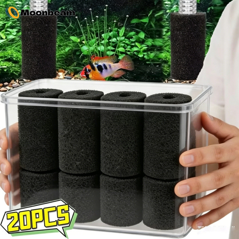 [HGB] 5-20 ชิ้นฟองน้ํากรองล่วงหน้าตู้ปลาแบบใช้ซ้ําได้, 3 ขนาด Universal Fit ทางเข้าตู้ปลา, ปกป้องกุ้งทอด, การกรองประหยัดประสิทธิภาพสูง /รีบขึ้น