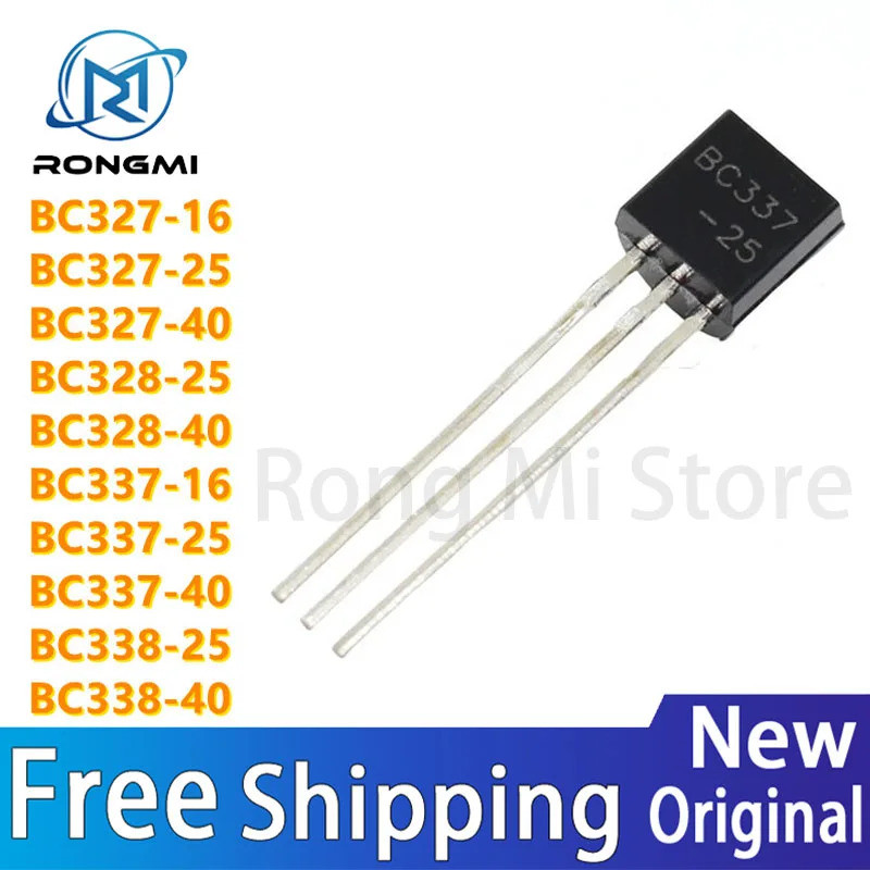 10PCS BC327-16 BC327-25 BC327-40 BC328-25 BC328-40 BC337-16 BC337-25 BC337-40 BC338-25 BC338-40 TO-9