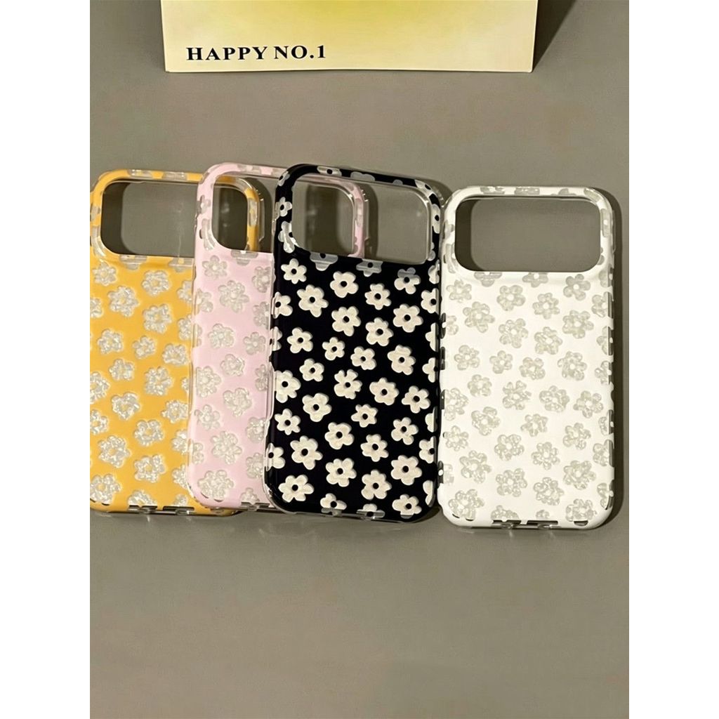 เคสโทรศัพท์ เหมาะสําหรับ iPhone X XS XR XSMAX 11 12 13 14 15 16 17 Pro max Plus เลื่อมโบราณดอกไม้สีสันสดใสกันกระแทกกันกระแทกเคสรวมทุกอย่าง NPKF