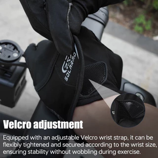 PHMAX Full Finger Anti Slip ถุงมือขี่จักรยานกันกระแทกหน้าจอสัมผัส Breathable MTB ถุงมือจักรยาน