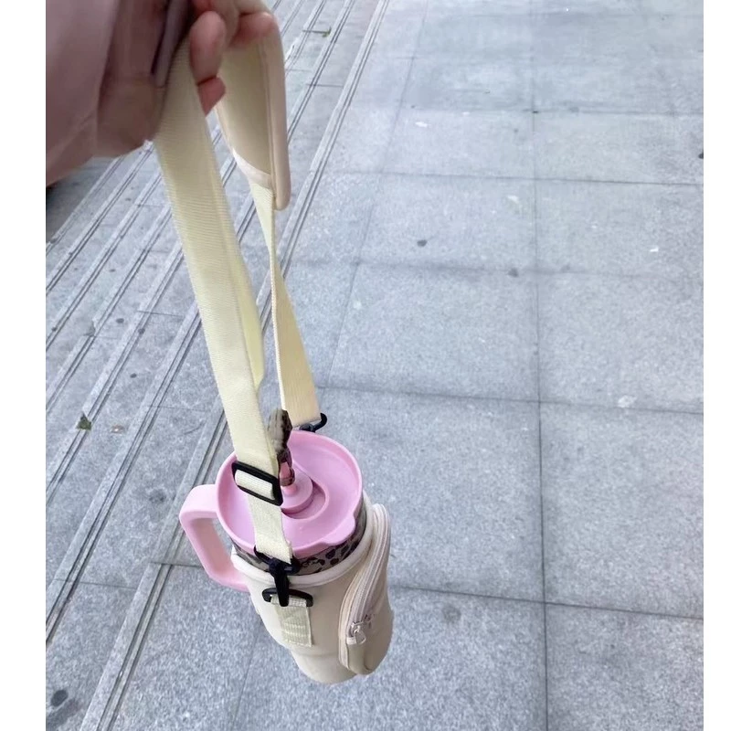 กระเป๋าใส่ขวดน้ำ กระเป๋าแก้วน้ำ พร้อมสายสะพายและช่องใส่ของ thumbnail 6