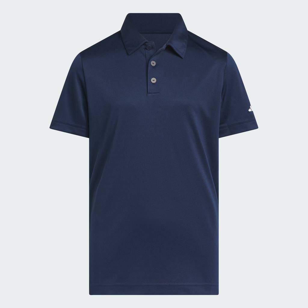 adidas กอล์ฟ เสื้อโปโล Performance สำหรับเด็ก เด็ก สีน้ำเงิน KF2631