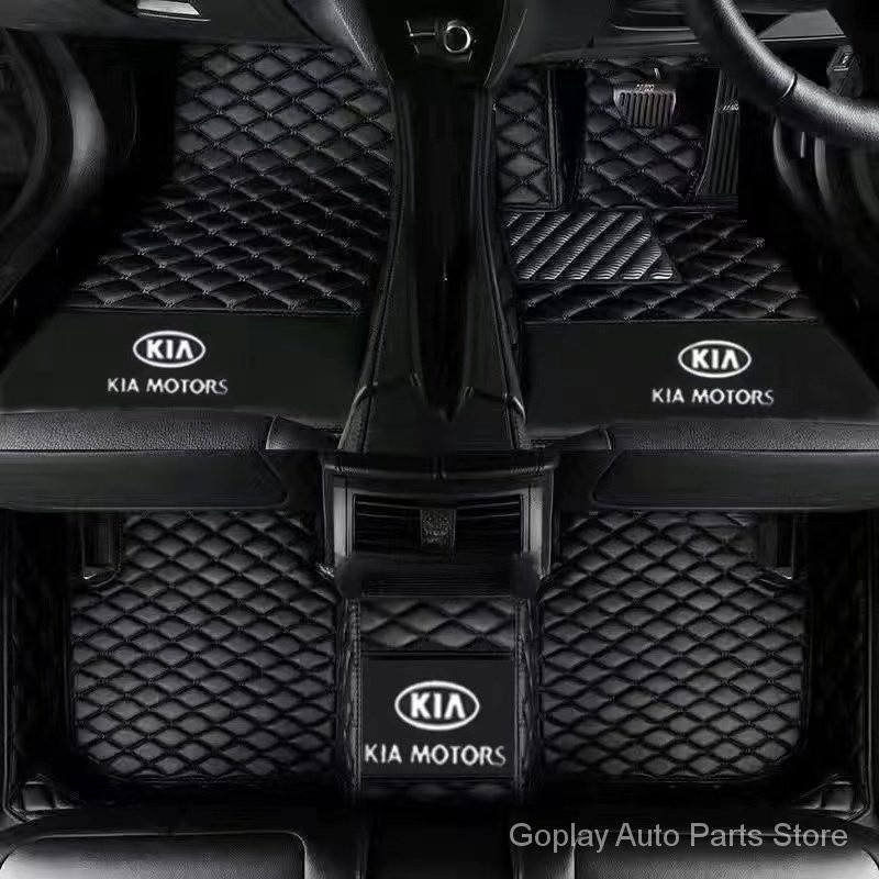 พรมปูพื้นรถยนต์ แบบหนัง กันน้ํา สําหรับ KIA k2 k3 k4 k5  แผ่นดิสก์ คนขับที่นั่งด้านขวา
