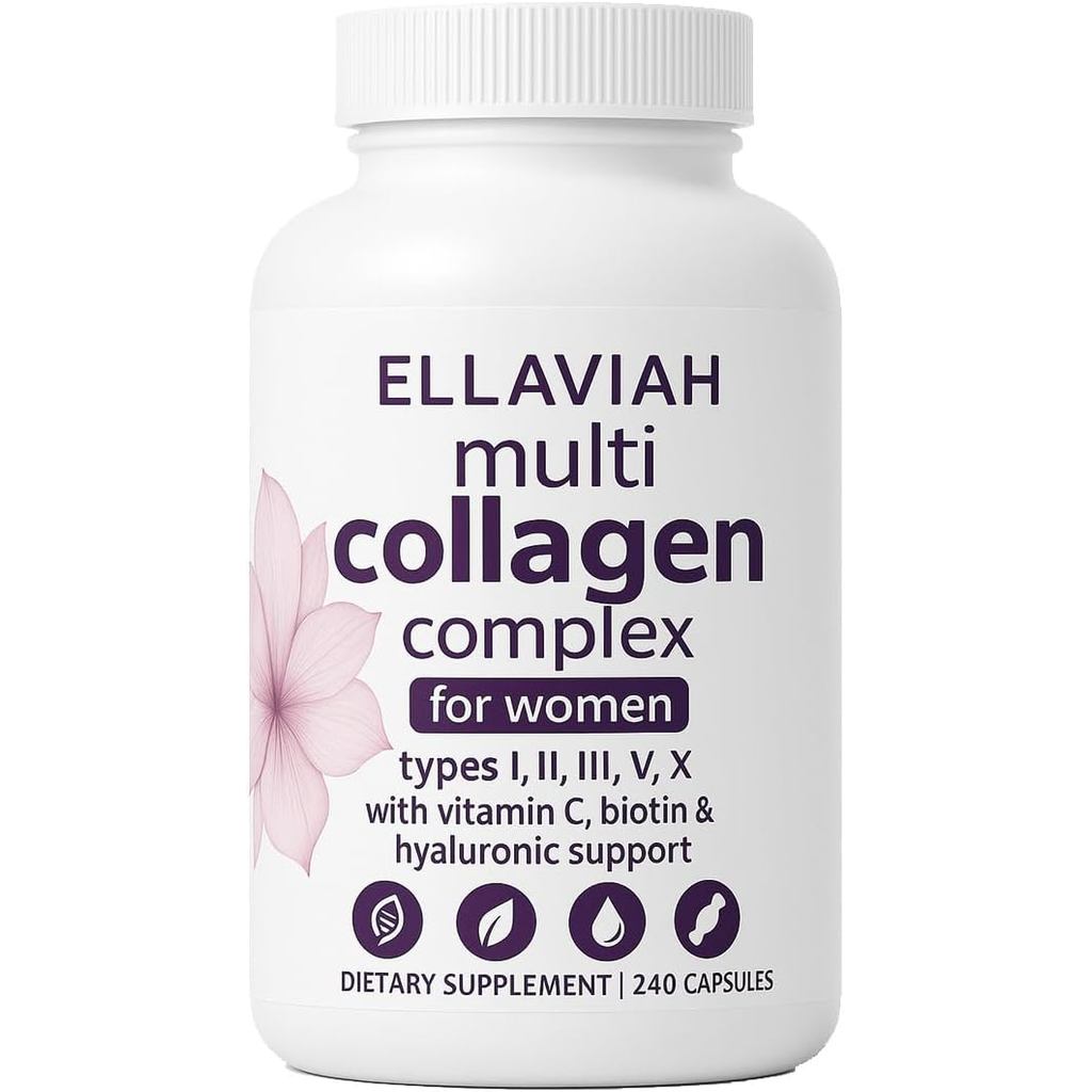 Multi Collagen Capsules for Women – Multi Collagen Complex พร้อมคอลลาเจนเปปไทด์ ไบโอติน 2500 mcg วิต