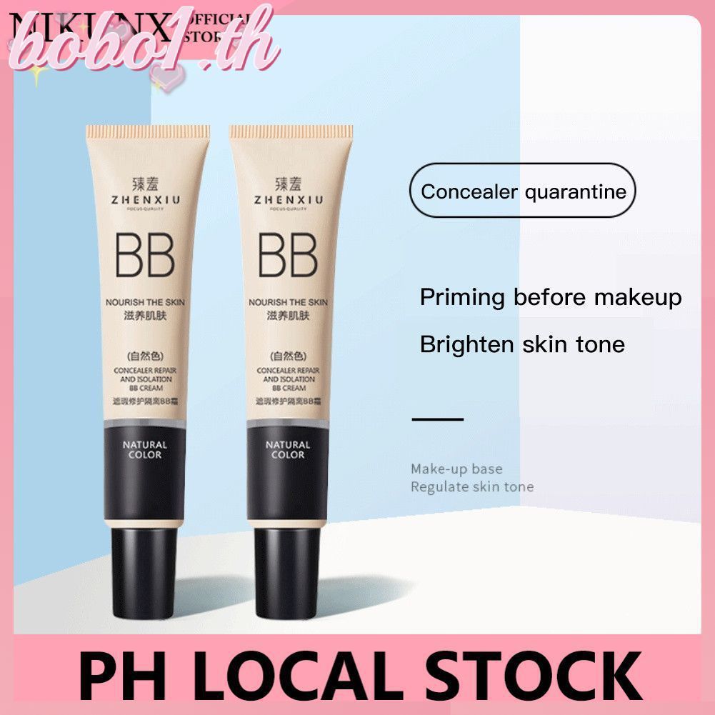PH Local Stock ZHENXIU Bb ครีมคอนซีลเลอร์ซ่อมแซมและแยกรองพื้นกระจ่างใสรองพื้นกันน้ําแต่งหน้า