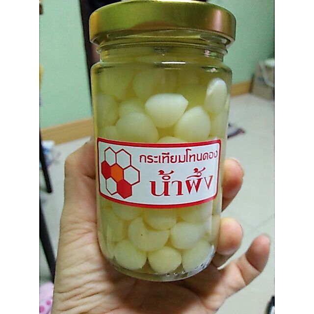 กระเทียม ( 1 ขวด ) กระเทียมโทน เม็ดเล็ก อย่างดีมาก อร่อยมาก มีโค๊ดลด กรดส่งออก ส่งฟรี มี อย. คัดเกรดกระเทียม