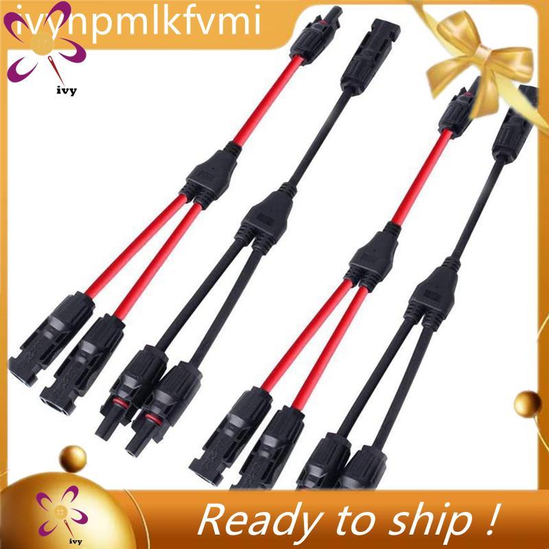 [Ivym] Power Solar Connector Y-Branch Cable, Solar Cable Parallel Adapter สําหรับแผงโซลาร์เซลล์
