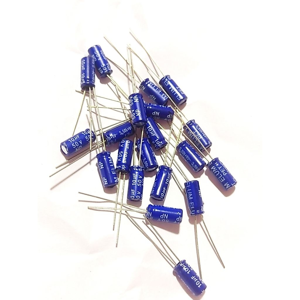 10uf 50v ยี่ห้อใหม่ของแท้ ราคาต่อ20ชิ้น waitai NP เสียงข้อต่อความถี่ Capacitor