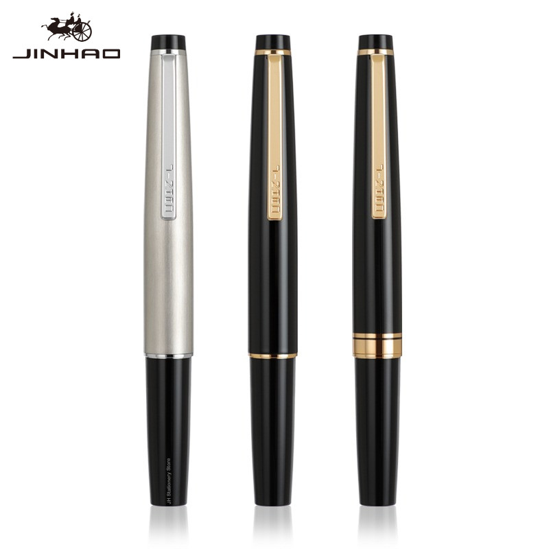 JINHAO 59 Fountain ปากกาหรูหราปากกา EF F Hooded Nib Fountain ปากกาเขียนสํานักงานโรงเรียนเครื่องเขียน PK 80