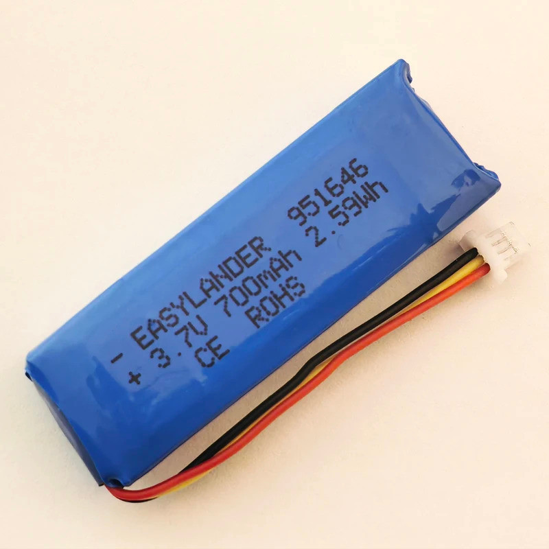 951646 3.7V 700mAh Li-ion Polymer แบตเตอรี่ลิเธียม Lipo แบตเตอรี่สําหรับหมวกกันน็อก SMART HJC 21B S7