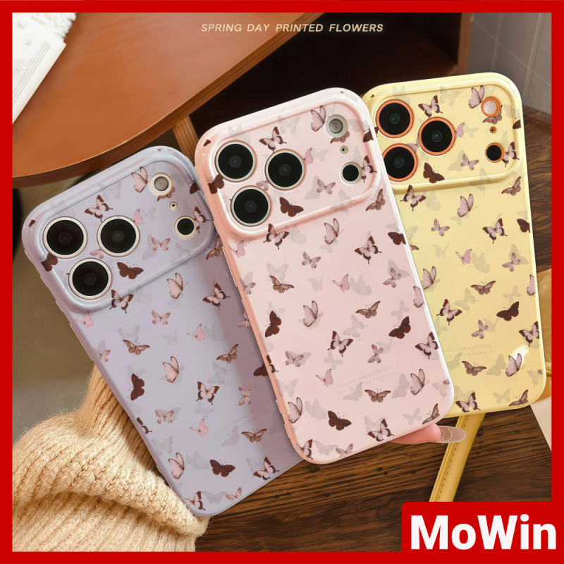 Mowin Case - เคสโทรศัพท์รูปหัวใจ นุ่ม เงา ใช้ได้กับเคส iPhone 11 และ iPhone 17 Pro Max, Vivid Butter