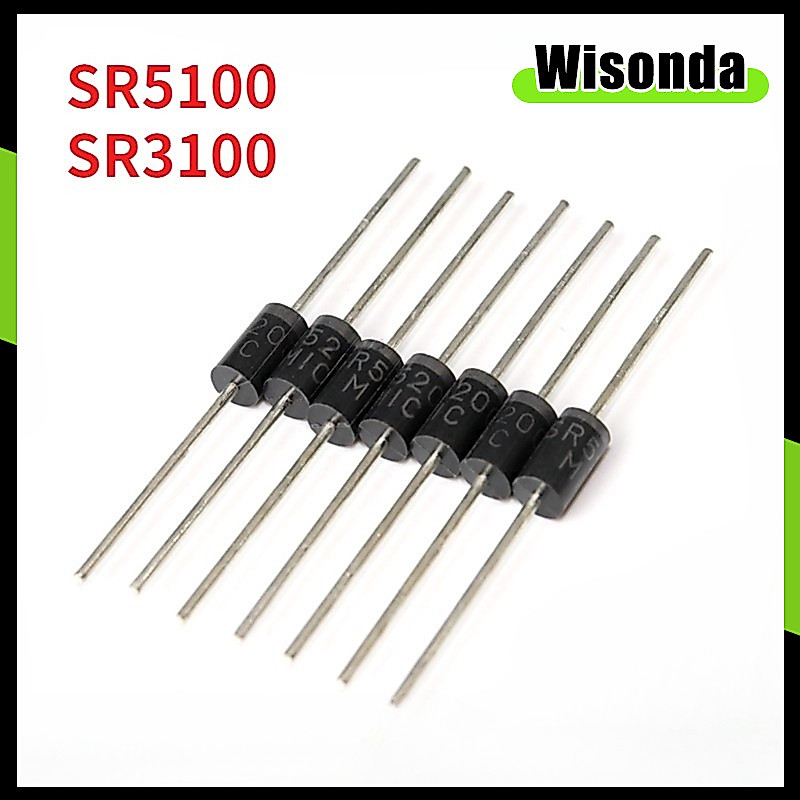 10pcs Original SR5100 SR3100 Schottky Diode SR5200 5A 200V SR3100 5A 40V