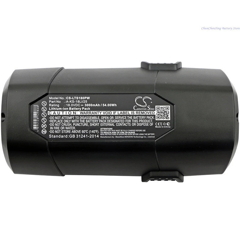 Cameron Sino 18.0V 3000mAh/5000mAh แบตเตอรี่เครื่องมือไฟฟ้าสําหรับ LUX-TOOLS A-KS-18Li/25