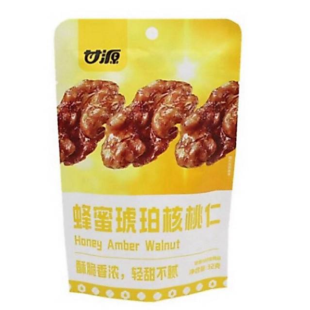 พร้อมส่ง🇹🇭เมล็ดวอลนัทอบน้ำผึ้ง แบรนด์Ganyuan ขนาด32g ถั่ววอลนัทอบแห้ง ถั่ววอลนัทอบแห้ง ขนมขบเคี้ยวของกินเล่นของว่าง
