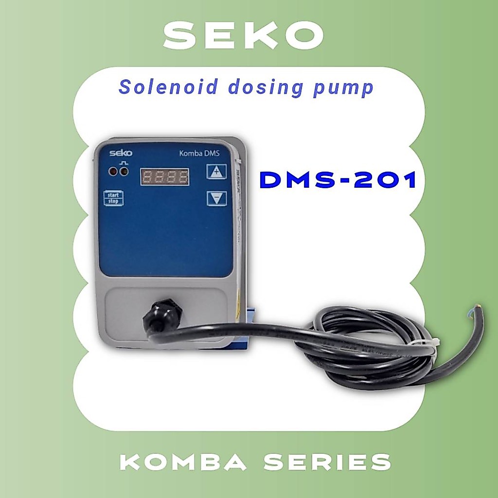 ปั๊มเคมี SEKO Pump รุ่น KOMBA DMS-201 ปั๊มไดอะแฟรมสำหรับจ่ายสารเคมี คลอรีน ปุ๋ยน้ำ อิตาลีแบรนด์ Metering Pump