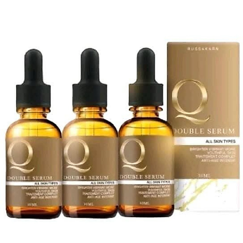Q Double Serum เซรั่มคิว(แพ็ค 3กล่อง) เซรั่มบำรุงผิว รูขุมขน จุดด่างดำ สิว ริ้วรอย รอยดำ รอยแดง