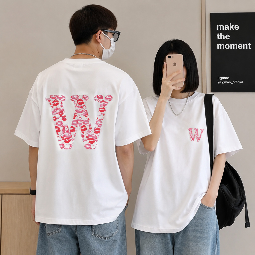 เสื้อยืดแฟชั่นโอเวอร์ไซส์ลายตัวอักษรหลายสไตล์ ยูนิเซ็กซ์ ใส่ได้ทั้งชายหญิง สายสตรีทเท่ๆ ลายกราฟิกแฟชั่นยอดนิยม ลุควัยรุ่