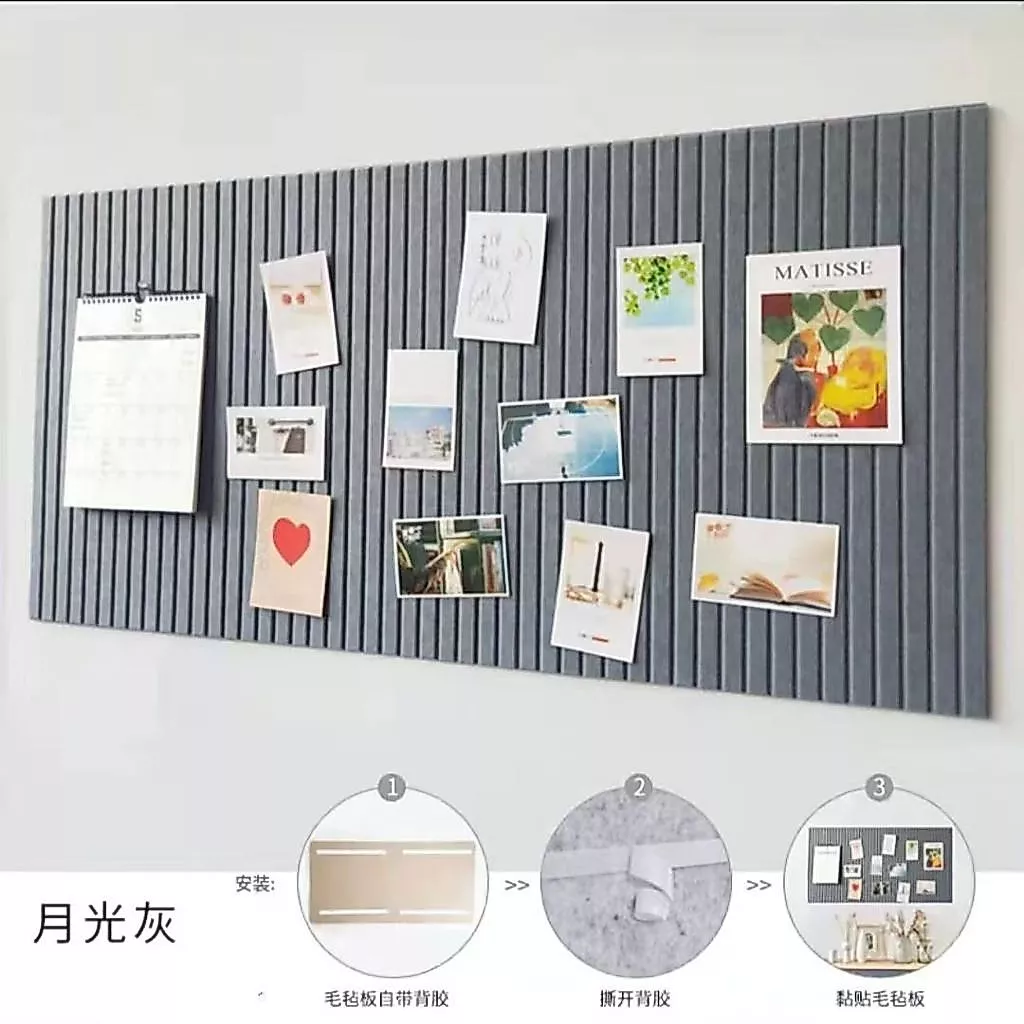 DIY กระดานสักหลาด กระดานข้อความ สไตล์นอร์ดิก สําหรับติดโรงเรียนอนุบาล ตกแต่งผนังบ้าน สามารถใช้ตั้งโชว์รูปภาพ ติดสติเกอร์