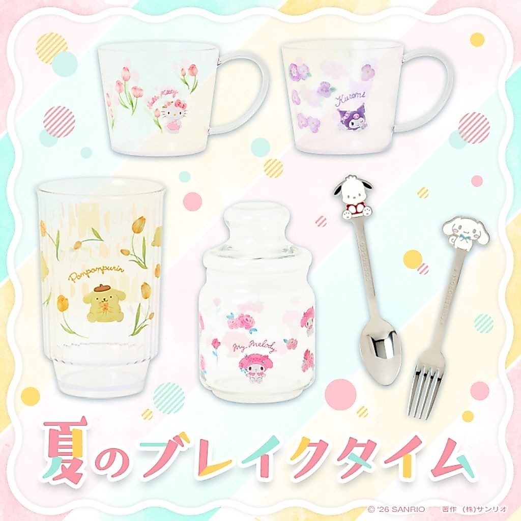 พร้อมส่ง ช้อน แก้วน้ำสูง ถ้วยขนม เหยือกน้ำ ที่รองจาน