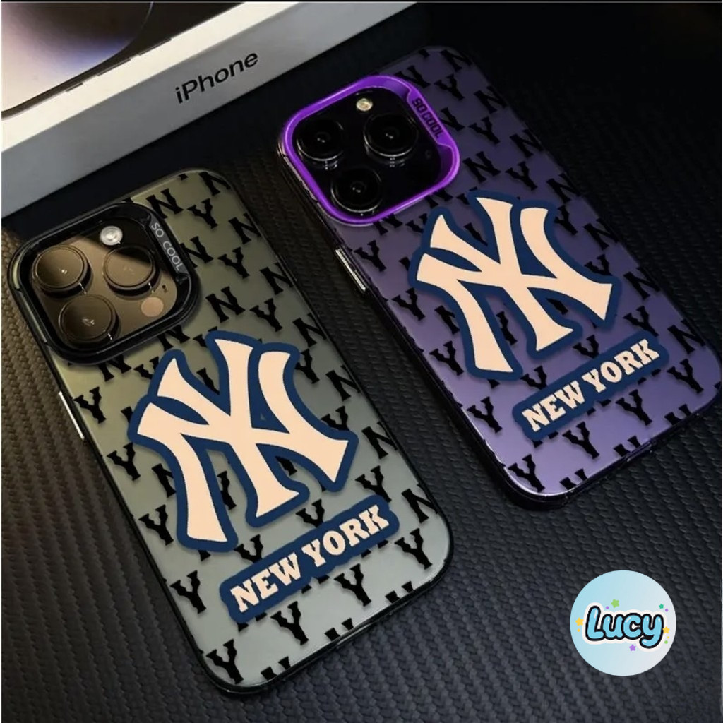Lucy เคสโทรศัพท์ iPhone เทรนด์สร้างสรรค์จากแบรนด์ NY For iPhone 11 12 13 14 15 16 Pro MAX X XS XR XS 6 7 8Plus SE2020