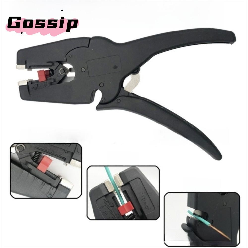 GOSSIP คีมลวด,แบบพกพาขนาดเล็กอัตโนมัติ Stripper คุณภาพสูง 2 in 1 Heavy Duty 32-7AWG ซ่อมเครื่องมือสํ