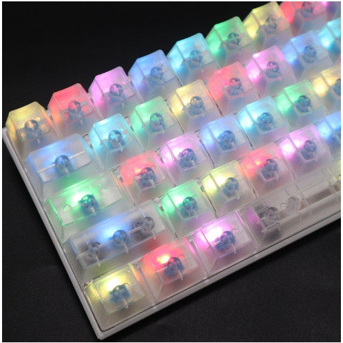 คีย์แคป แบบขุ่นแสงผ่านได้ keycap ปุ่มคีย์บอร์ด สำหรับ machanical keyboard (พร้อมส่งจากไทย)
