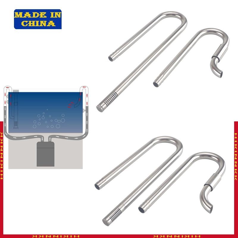 HIK Inflow และ Outflow สแตนเลสสําหรับ Aquarium กรองปลาปลูกสําหรับถังกรองสแตนเลส Lily Inflow สําหรับ