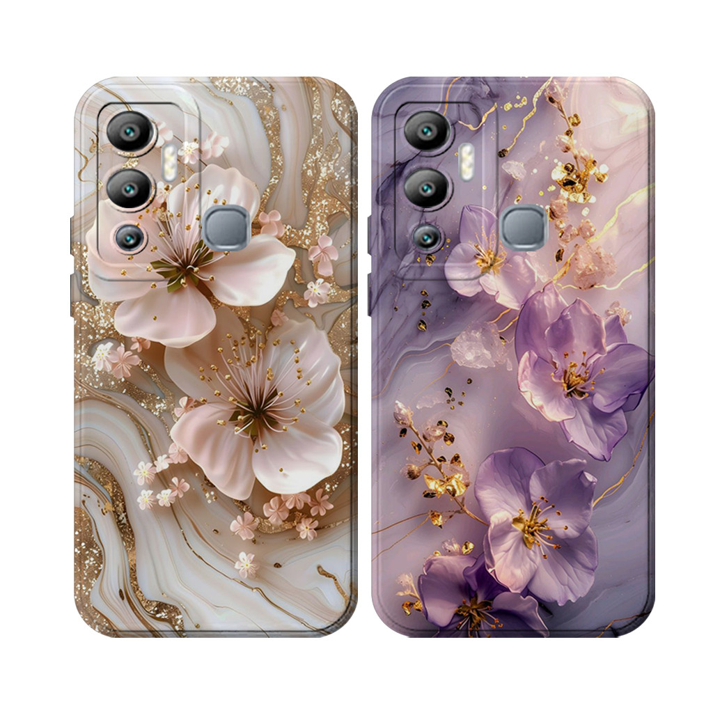 Infinix Hot 12 Play 10 Play 11 Play 9 Play 20 Play 30 Play 20 5G 20I 12I 20S - ซิลิโคน - M4rble Flow