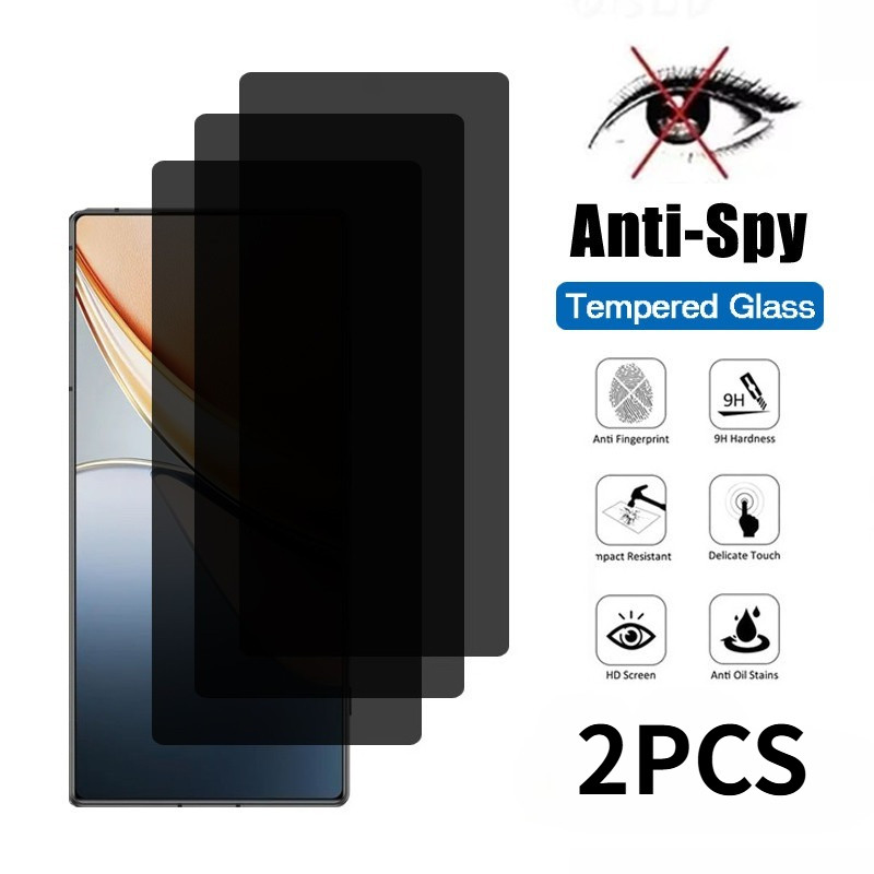 2PCS กระจกนิรภัยเต็มขอบสีดําฟิล์มสําหรับ ZTE nubia Z70S Z70 Z60S Z60 Pro Ultra Leading HD Clear Scre