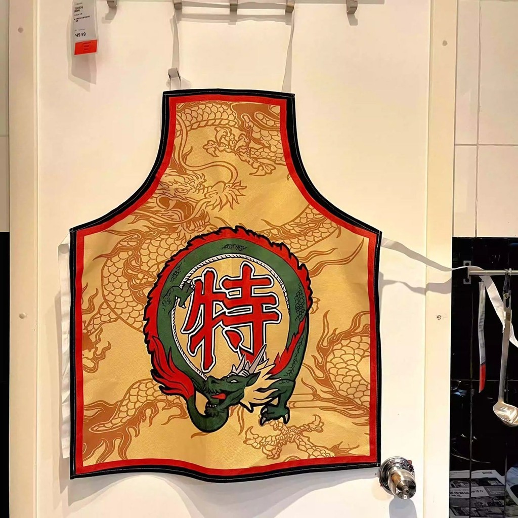 Zhonghua Little Master Premium Chef ผ้ากันเปื้อนครัวทําอาหารกันน้ํามันผ้ากันเปื้อนที่น่าสนใจรูปแบบมั