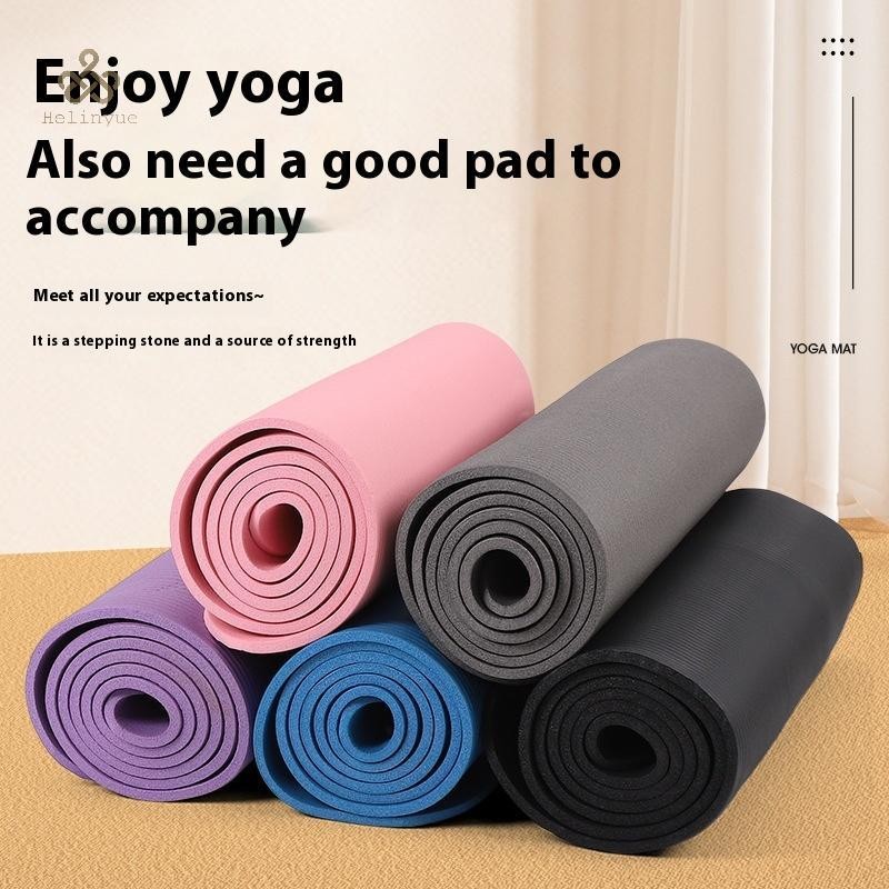 HELINYUE 1PC เสื่อโยคะ EVA foam หนา 3 มม., ป้องกันการลื่น สบายในการใช้งานสำหรับโยคะ พิลาทิส และยิมนาสติก