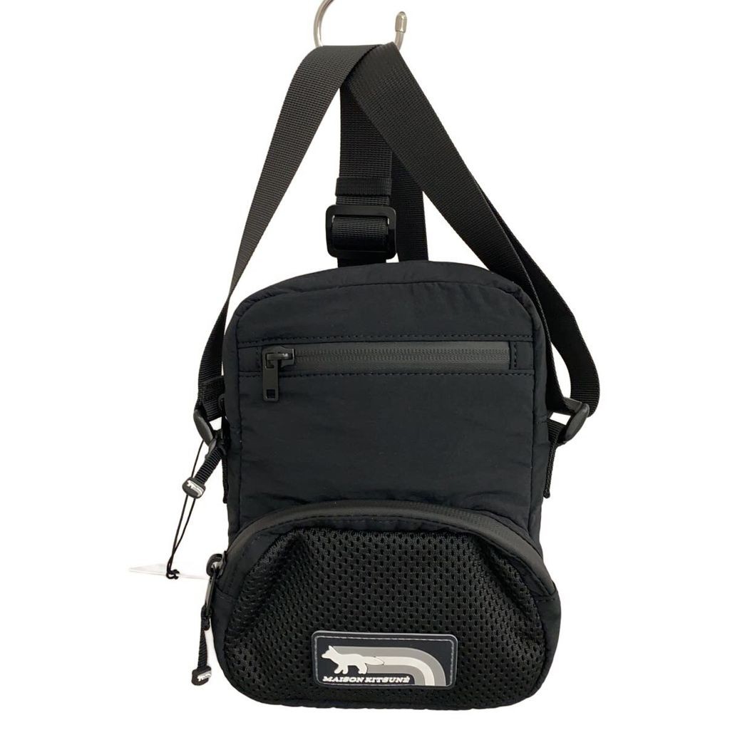 MAISON KITSUNE shoulder bag Nylon BLK Direct from Japan Secondhand