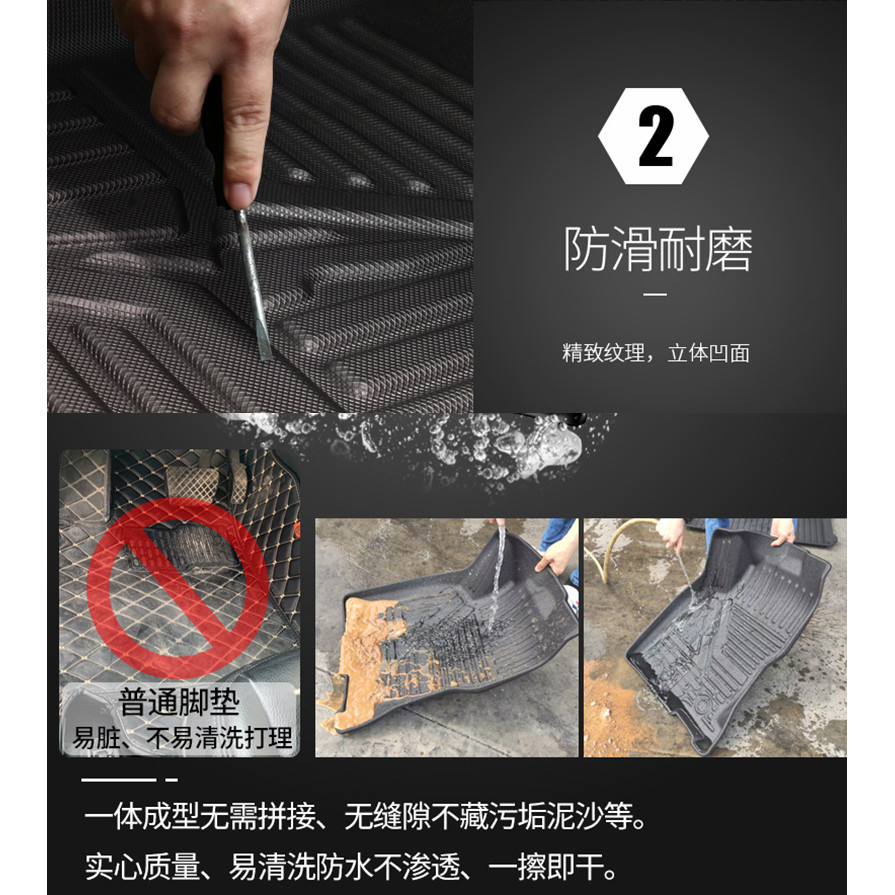 เหมาะสําหรับ Baojun E300P EV Foot Pad E300 Baojun E300 EV เฉพาะ TPE ยางกันน้ําแผ่นเท้ารถยนต์