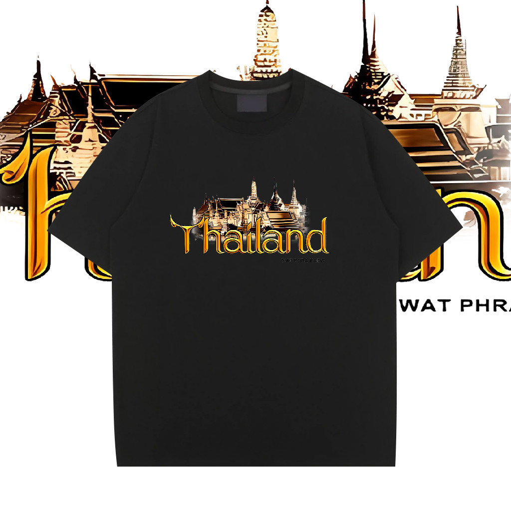 YOUNG T🔥🔥M~3XL เสื้อยืดลายไทย ลายวัด Souvenir T-shirt Thailand ของฝากต่างชาติ 100cotton เสื้อผ้าผู้ช