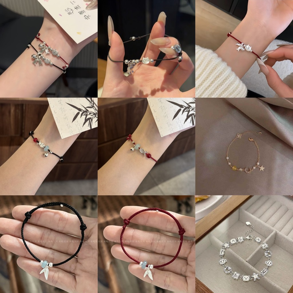 สร้อยข้อมือเชือกสีแดงและใบไผ่ พร้อมใจให้มิตรภาพระหว่างแมวกับปลามากยิ่งขึ้น