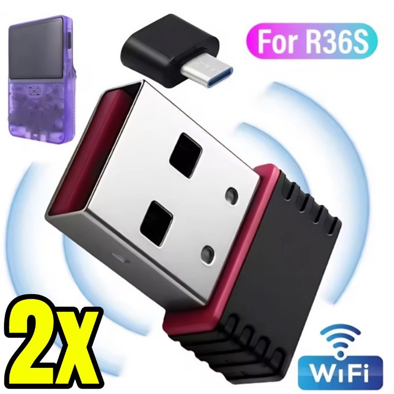 ทนทาน RTL8188FTV USB Dongles - การ์ดเครือข่ายไร้สายสัญญาณที่เสถียรสําหรับ R36S R36H - Smooth Type C 