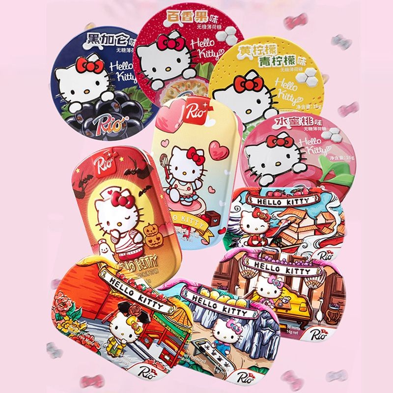 2025 สไตล์ใหม่ Rio ลูกอมมิ้นต์ปราศจากน้ําตาล Sanrio Fresh Breath Candy ของว่าง Pacha Dog Cinnamon Do