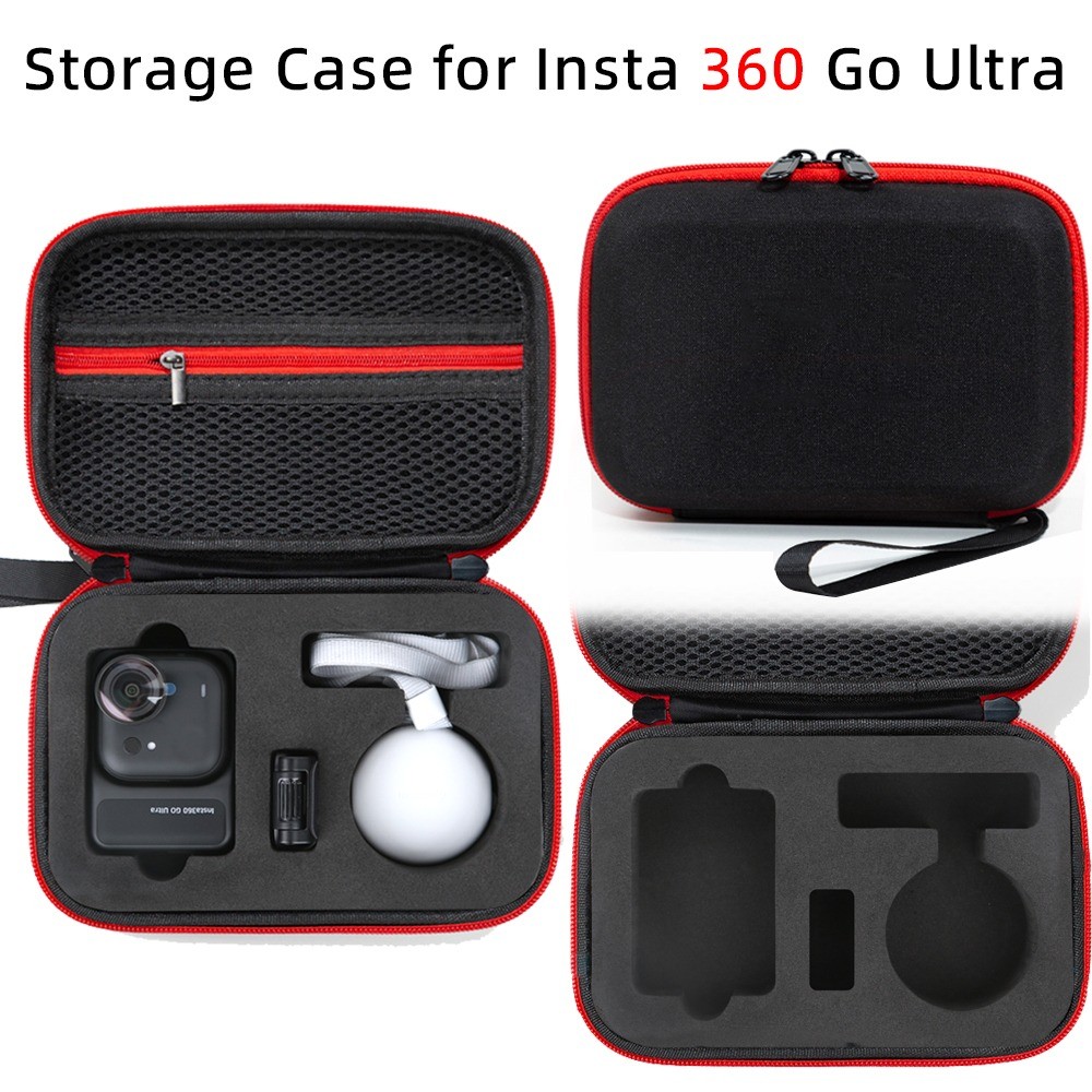 สําหรับกระเป๋าเก็บของ Insta360 GO Ultra, กระเป๋าถือป้องกันการตกและทนต่อแรงกดแบบพกพา, อุปกรณ์เสริมสําหรับกล้องกีฬา, กระเป๋าถือ GO Ultra