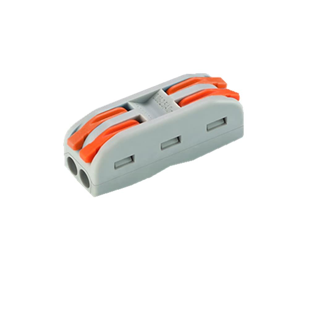 50 ชิ้นการเชื่อมต่ออย่างรวดเร็ว Terminal Conductor Compact Connectors Lever Wire Nut ขั้วต่อสายไฟ 2 